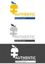 Logo Design by Electric Sparrow for Authentic Education | Design: #24698