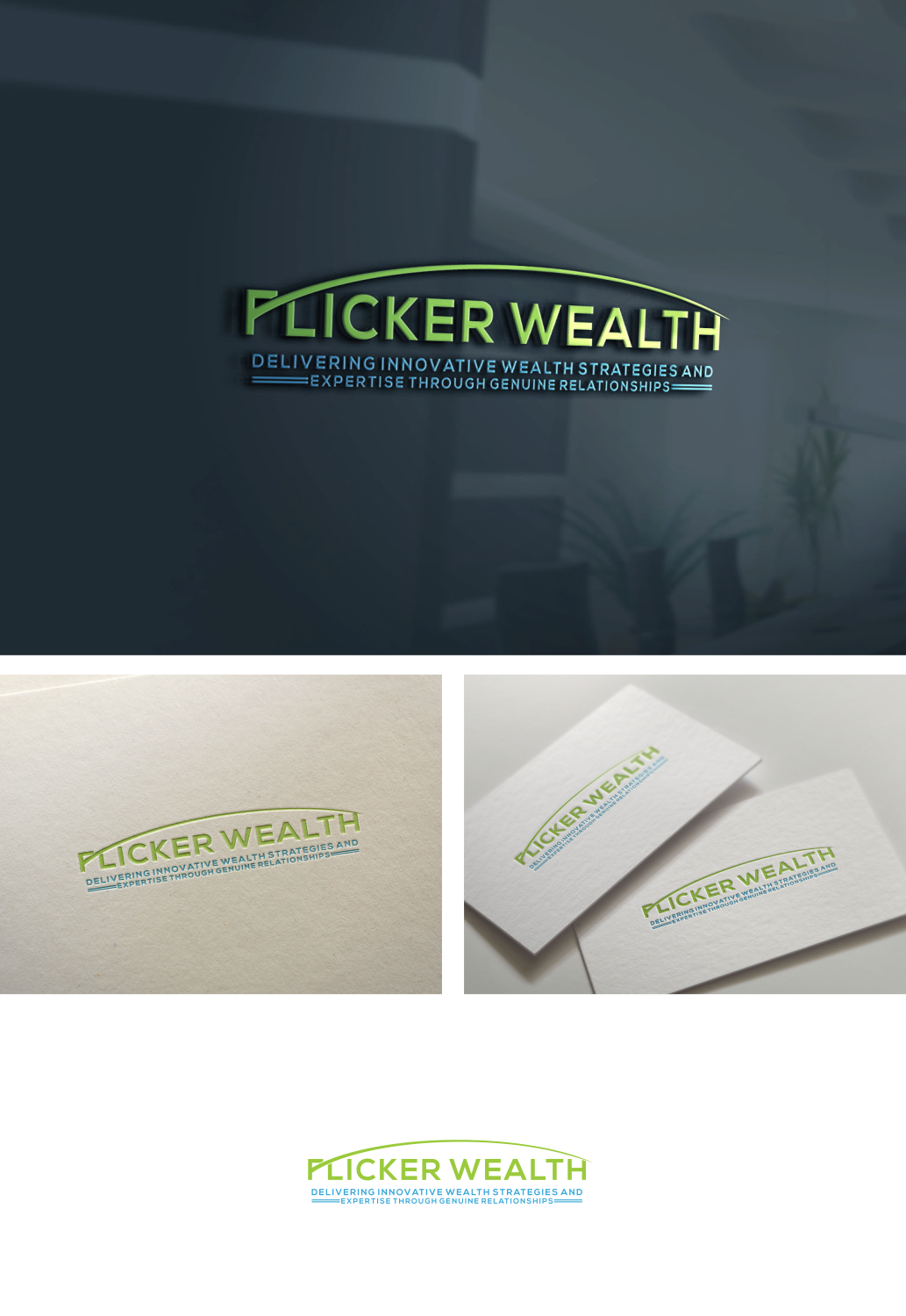 Logo-Design von jenggot_merah_ für Flicker Wealth Partners | Design #11617730