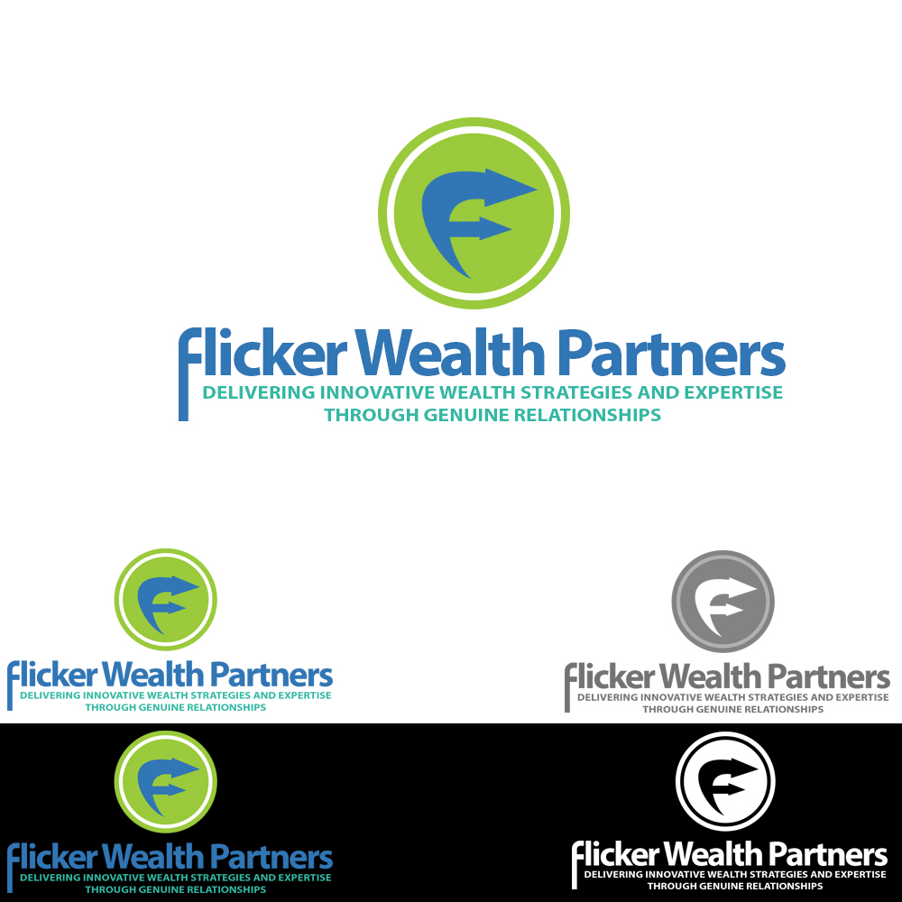 Logo Design by R O N I E for Flicker Wealth Partners | Design #11618458