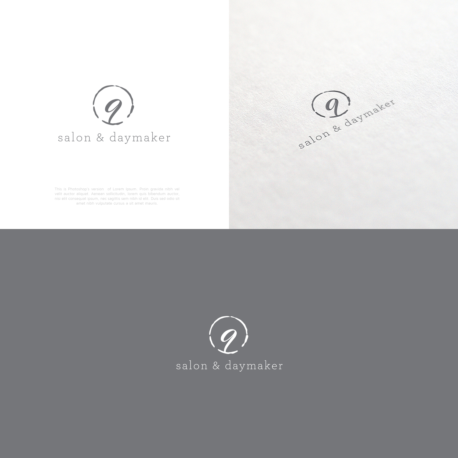 Logo Design by lorixart for 9 Salon & Daymaker | Design #11736501