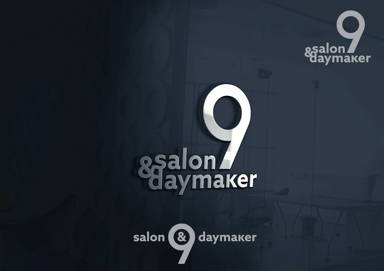 Logo Design by maria-kaz for 9 Salon & Daymaker | Design #11724723