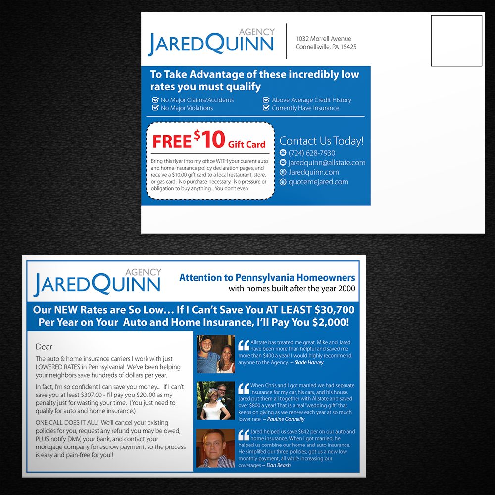 Postcard Design by Mon01 for this project | Design #11646165