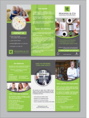 Hooper & Co Flyer (tri-fold) Accounting Firm | Flyer Design by alex989