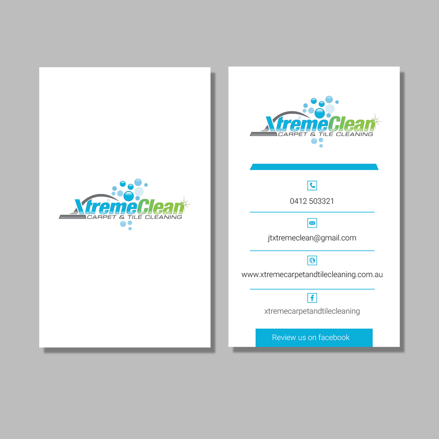 Business Card Design by ankurvats for Xtreme Carpet and Tile Cleaning | Design #11615454