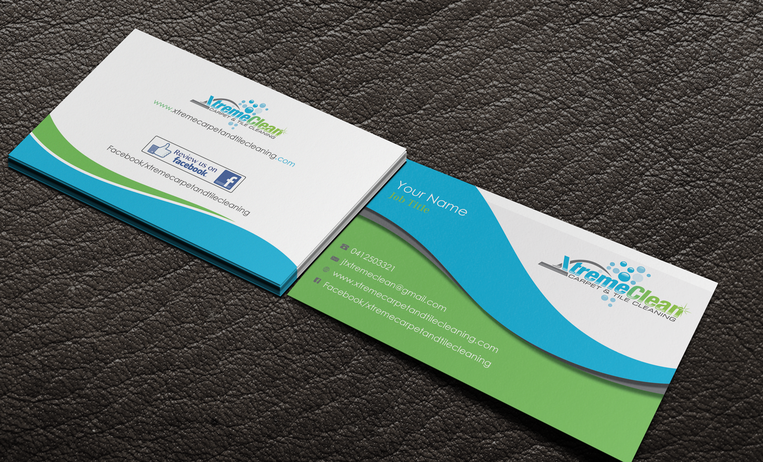 Business Card Design by Riz' for Xtreme Carpet and Tile Cleaning | Design #11641675