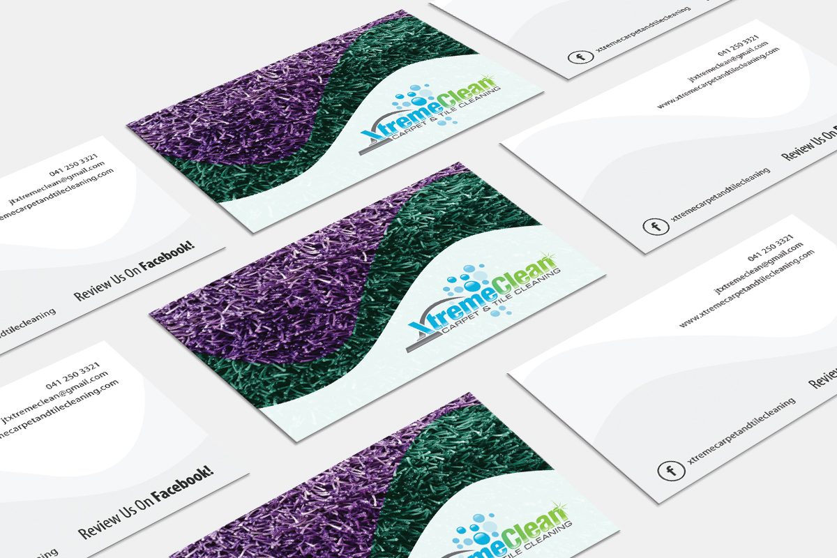 Business Card Design by JK18 for Xtreme Carpet and Tile Cleaning | Design #11629435