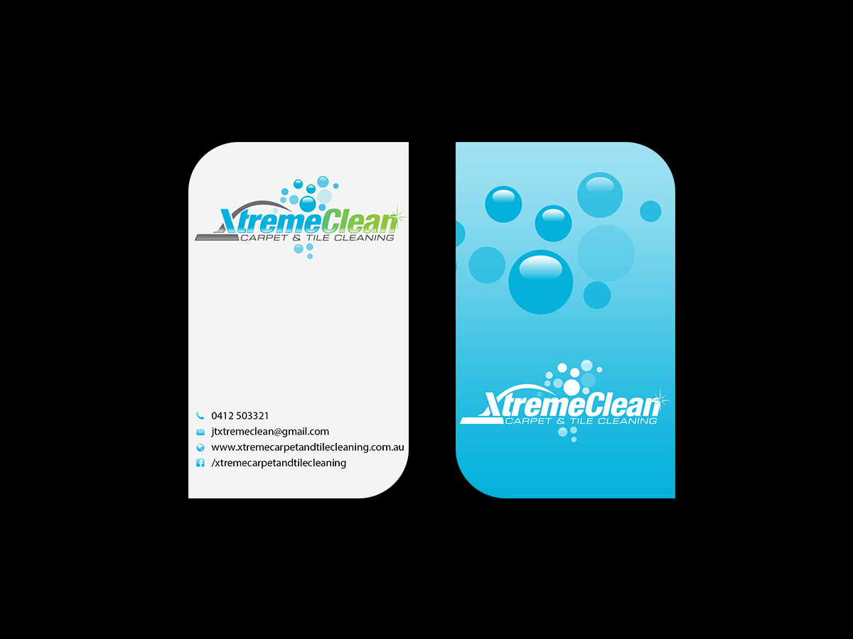 Business Card Design by Creations Box 2015 for Xtreme Carpet and Tile Cleaning | Design #11618313