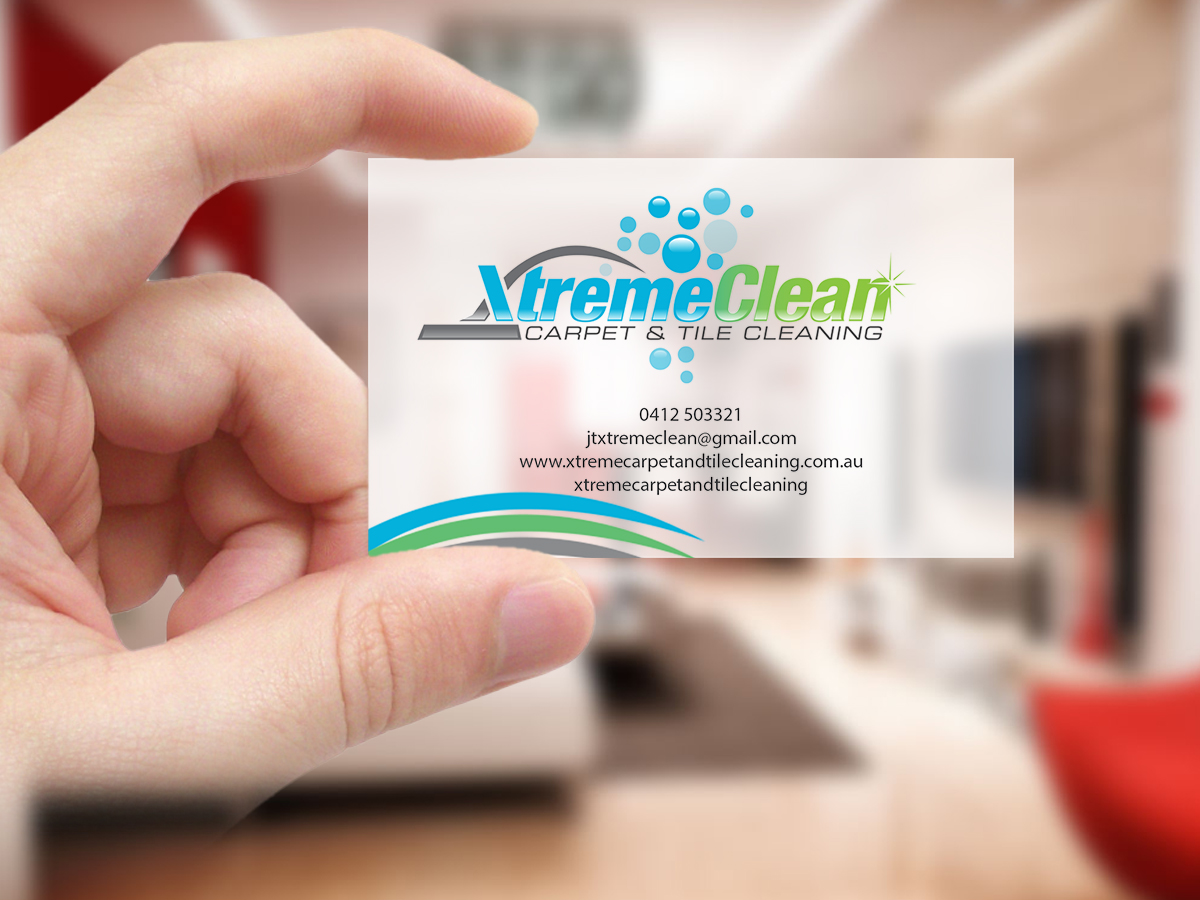 Business Card Design by Creations Box 2015 for Xtreme Carpet and Tile Cleaning | Design #11626687