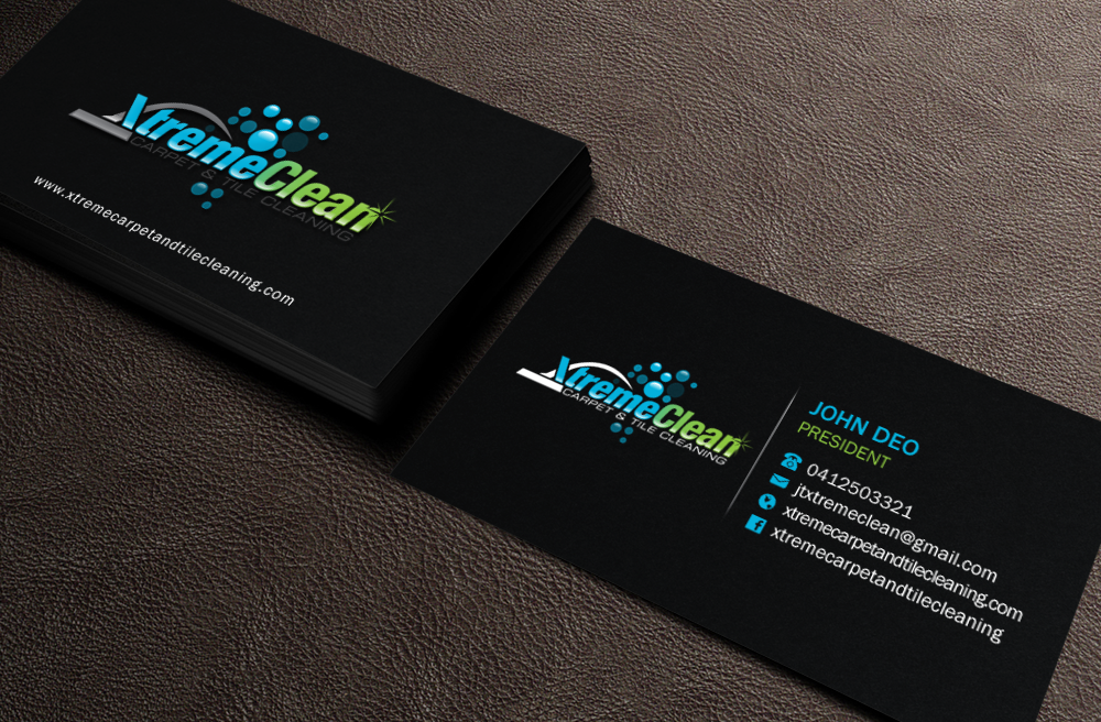 Business Card Design by Brand aid for Xtreme Carpet and Tile Cleaning | Design #11622789