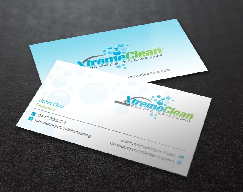 Business Card Design by Brand aid for Xtreme Carpet and Tile Cleaning | Design #11622790