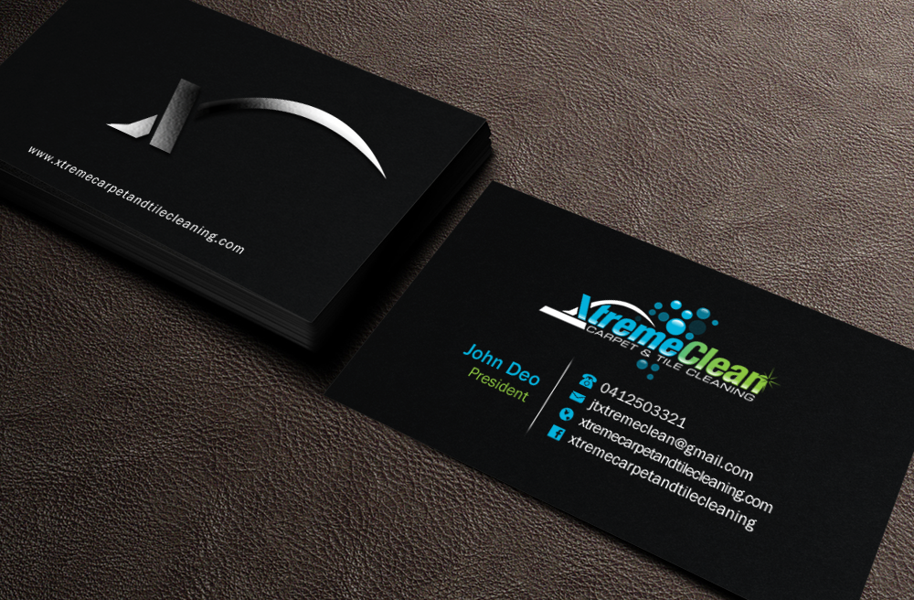 Business Card Design by Brand aid for Xtreme Carpet and Tile Cleaning | Design #11622791