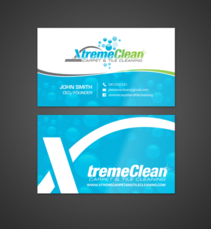 Business Card Design by chandrayaan.creative for Xtreme Carpet and Tile Cleaning | Design: #11616366