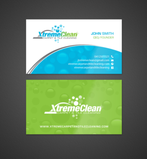 Business Card Design by chandrayaan.creative for Xtreme Carpet and Tile Cleaning | Design #11616493