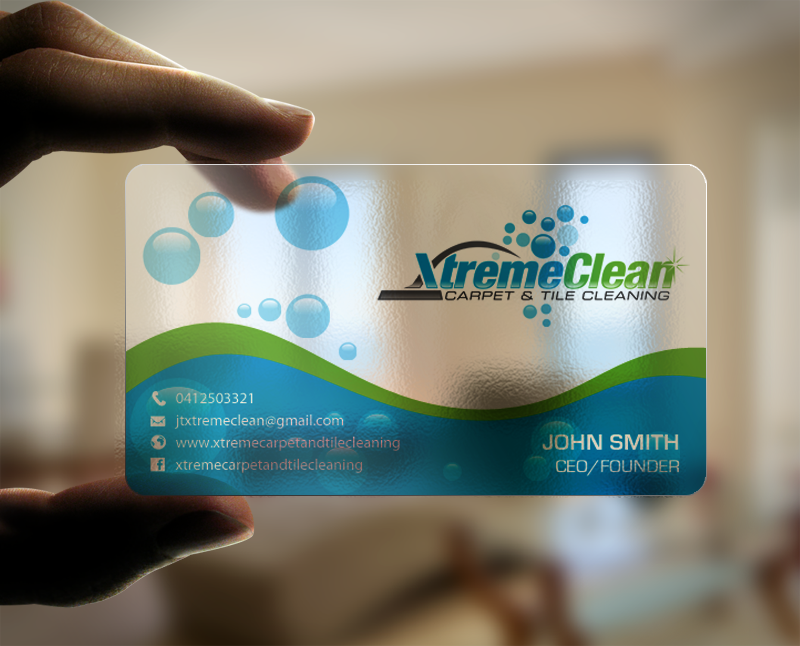 Business Card Design by chandrayaan.creative for Xtreme Carpet and Tile Cleaning | Design #11620323