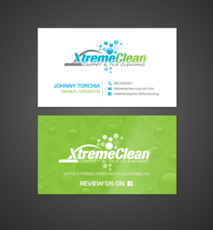 Business Card Design by chandrayaan.creative for Xtreme Carpet and Tile Cleaning | Design: #11644650