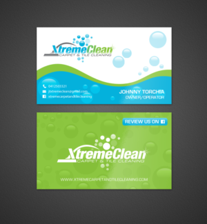 Business Card Design by chandrayaan.creative for Xtreme Carpet and Tile Cleaning | Design: #11644724