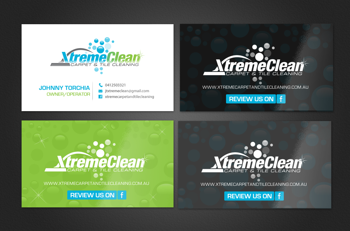 Business Card Design by chandrayaan.creative for Xtreme Carpet and Tile Cleaning | Design #11646875