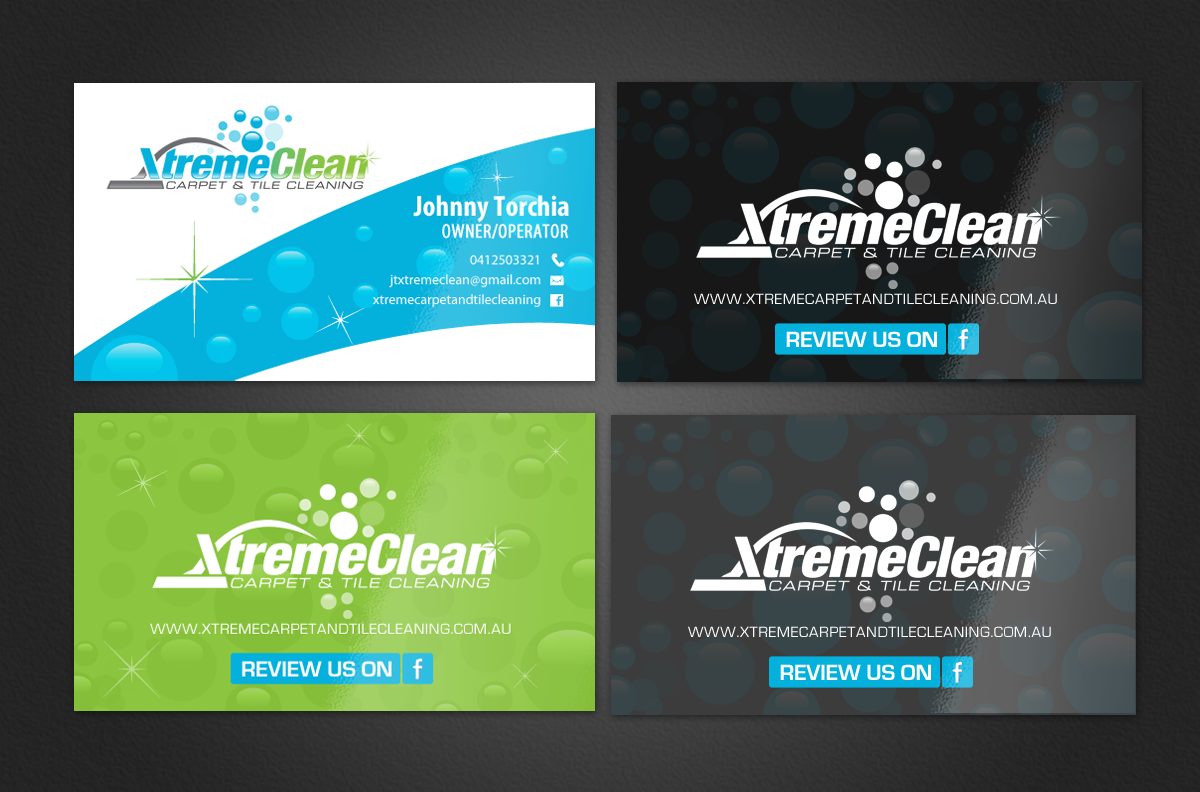 Business Card Design by chandrayaan.creative for Xtreme Carpet and Tile Cleaning | Design #11646883