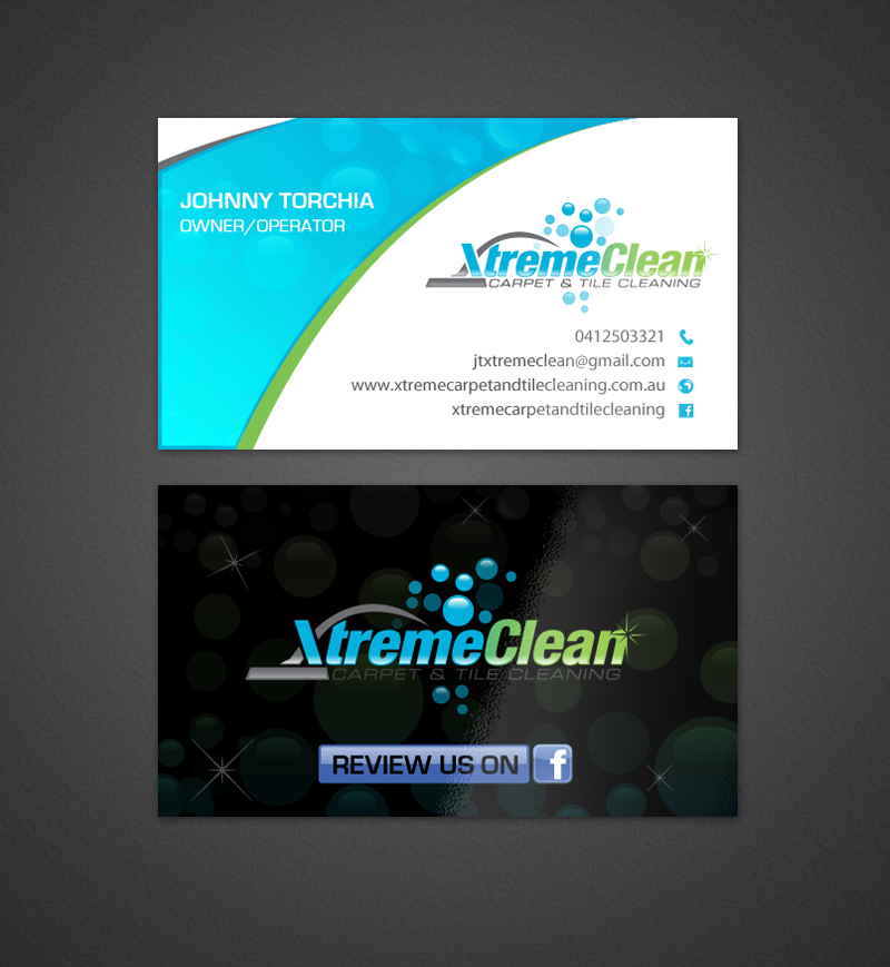 Business Card Design by chandrayaan.creative for Xtreme Carpet and Tile Cleaning | Design #11655069