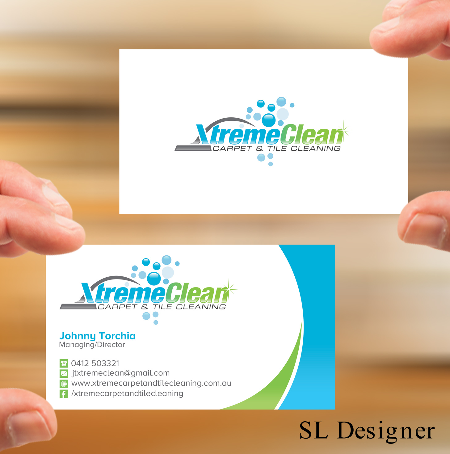 Business Card Design by SL Designer for Xtreme Carpet and Tile Cleaning | Design #11610517