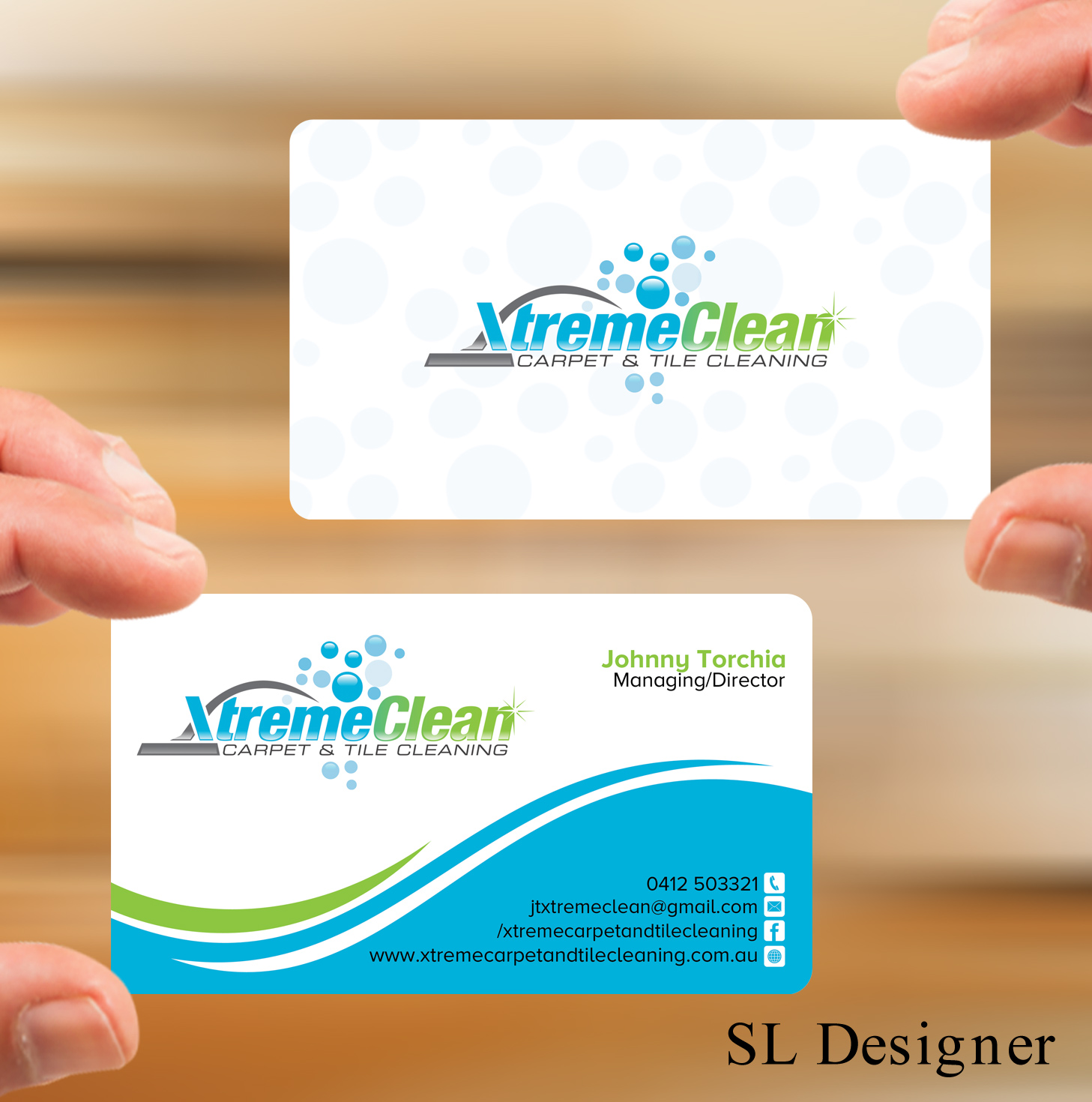 Business Card Design by SL Designer for Xtreme Carpet and Tile Cleaning | Design #11610521