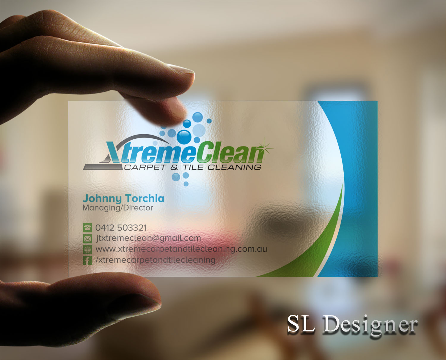 Business Card Design by SL Designer for Xtreme Carpet and Tile Cleaning | Design #11610523