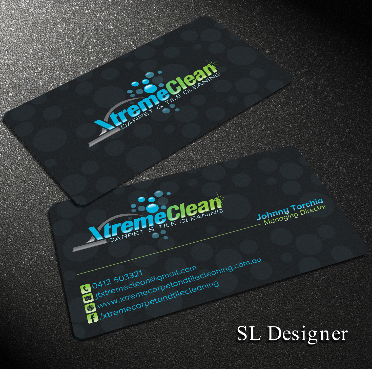 Diseño de Tarjeta de Presentación por SL Designer para Xtreme Carpet and Tile Cleaning | Diseño #11610525