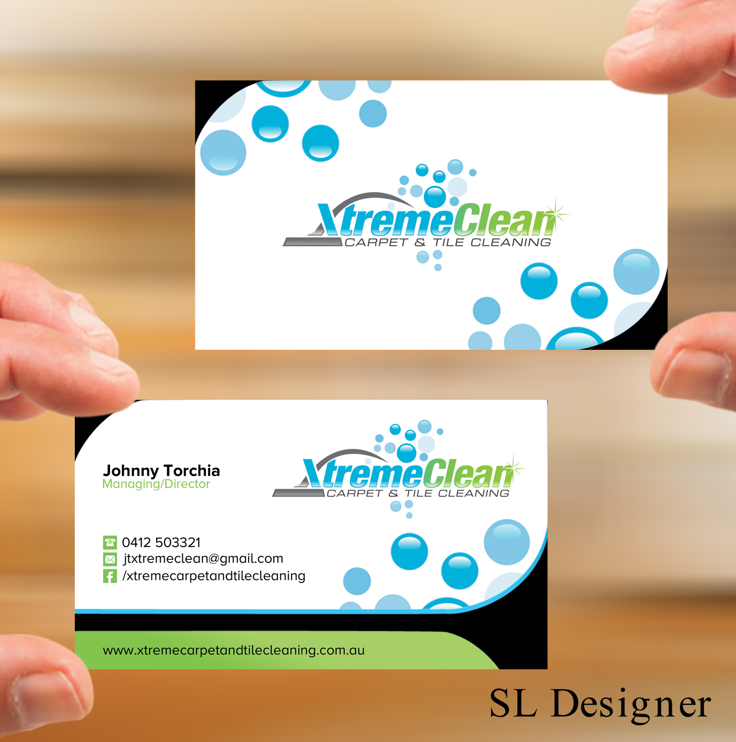 Business Card Design by SL Designer for Xtreme Carpet and Tile Cleaning | Design #11610699