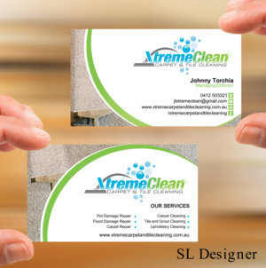 Business Card Design by SL Designer for Xtreme Carpet and Tile Cleaning | Design: #11631196
