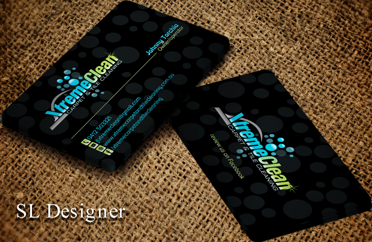 Business Card Design by SL Designer for Xtreme Carpet and Tile Cleaning | Design #11642873
