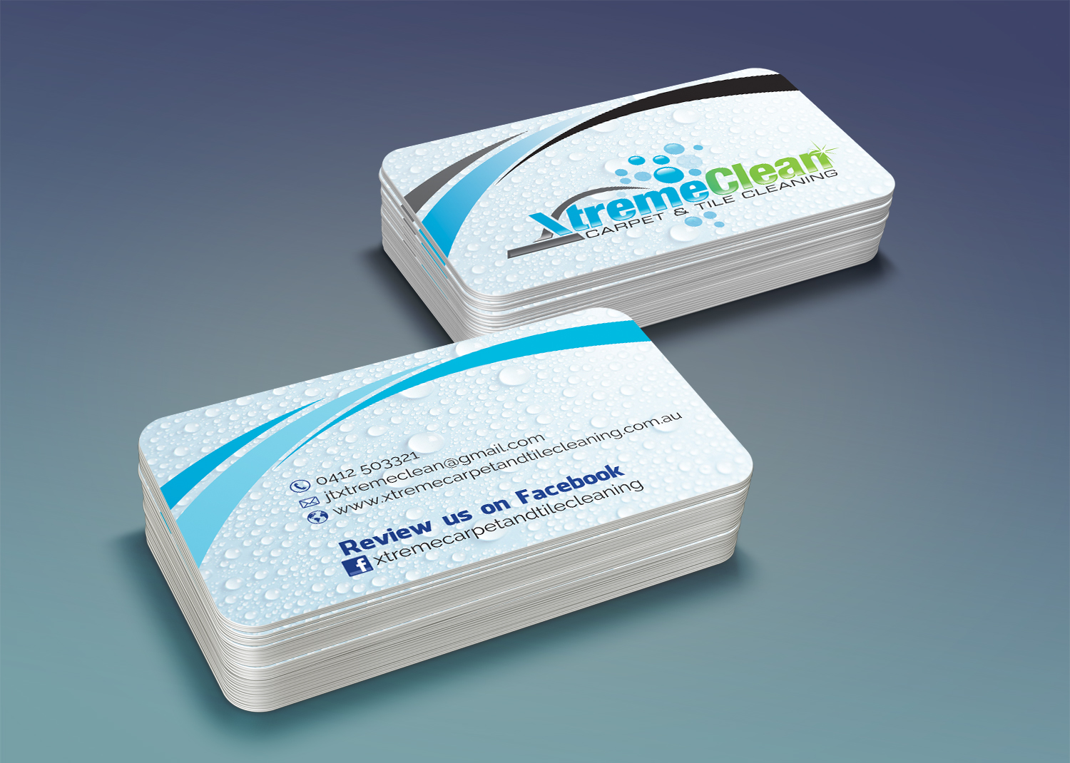 Business Card Design by alhemique1 for Xtreme Carpet and Tile Cleaning | Design #11648935
