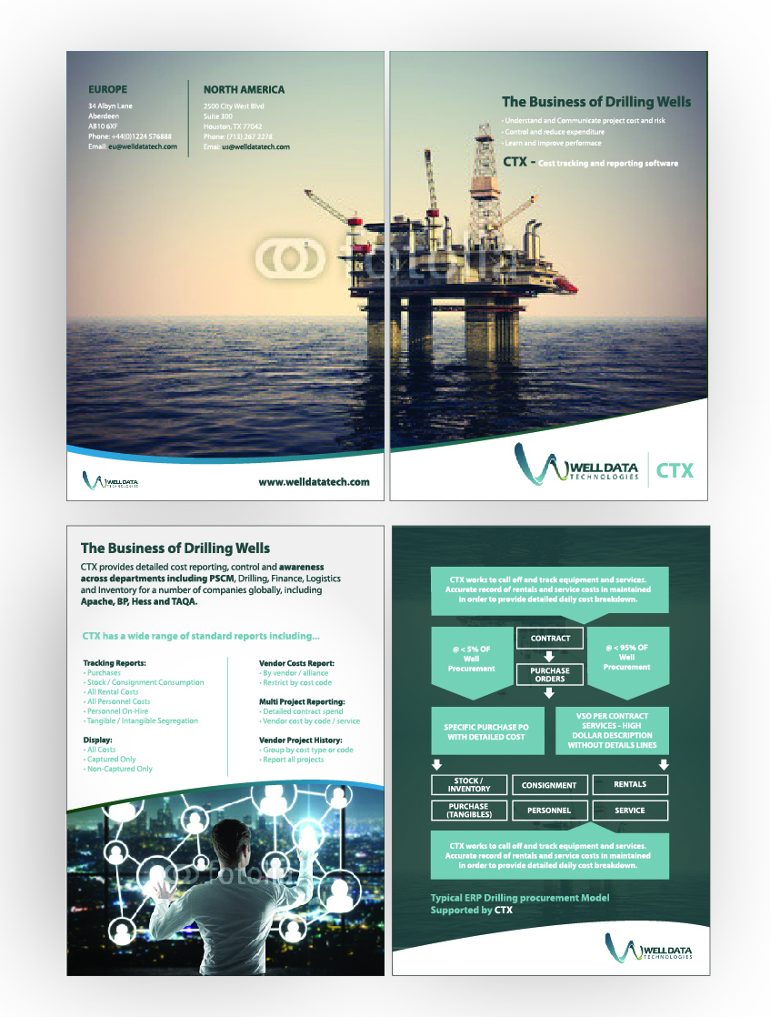 Brochure Design by DAStudioDesigns for Well Data Technologies | Design: #2386246