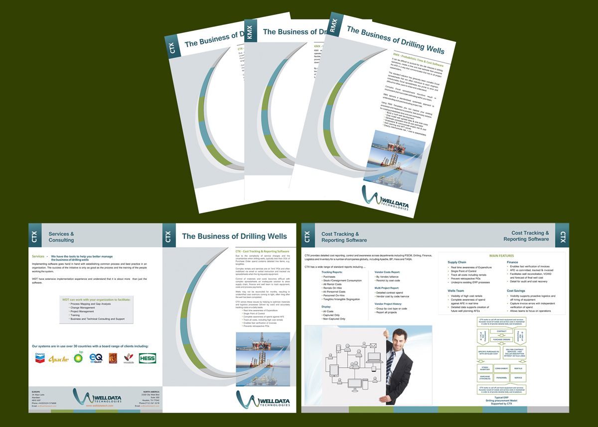 Design de Brochure par Kamelia pour Well Data Technologies | Design #2394387