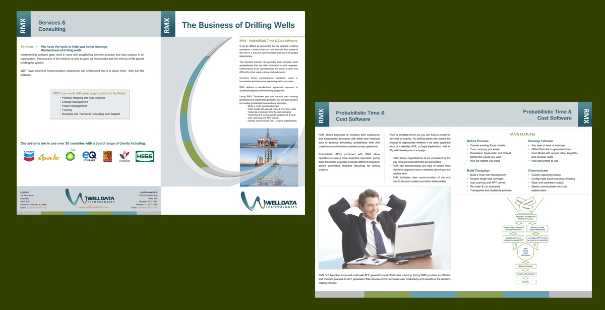 Design de Brochure par Kamelia pour Well Data Technologies | Design #2394461
