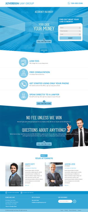 Law firm website marketed direct to many individual clients | Web-Design von RupalTechno