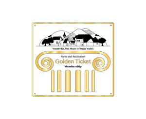 Yountville Parks and Recreation Golden Ticket Membership | Diseño de Logo por Sophie DL