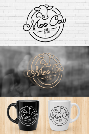 Moo Cow Cafe | Design de Logo par D.an