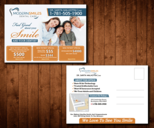 Postcard for a dental practice | Postcard Design by Designers Hub