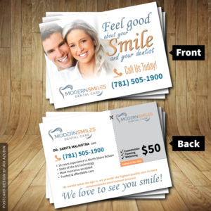 Postcard for a dental practice | Postcard Design by adiazudin