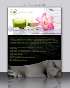 Flyer Design by NILDesigns for Massage Recruit | Design #11629695