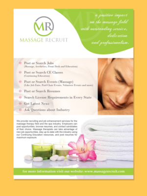 Flyer Design by LeonFX for Massage Recruit | Design: #11645524