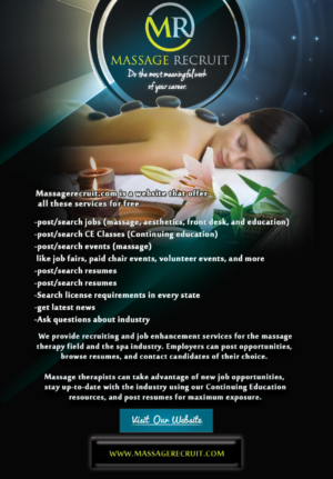Flyer Design by nabla for Massage Recruit | Design: #11639982