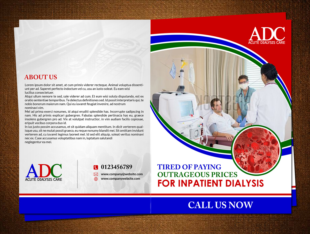 Brochure Design by creative.bugs for Acute Dialysis Care | Design #11614966