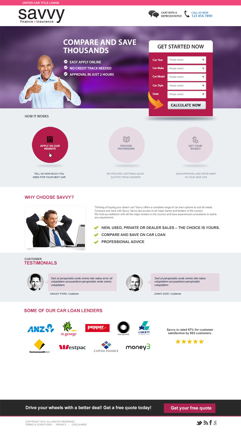 Landing Page Design by studiyo3 for this project | Design #11702727