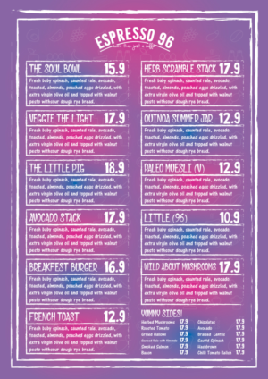 Menu Design by Nightmist