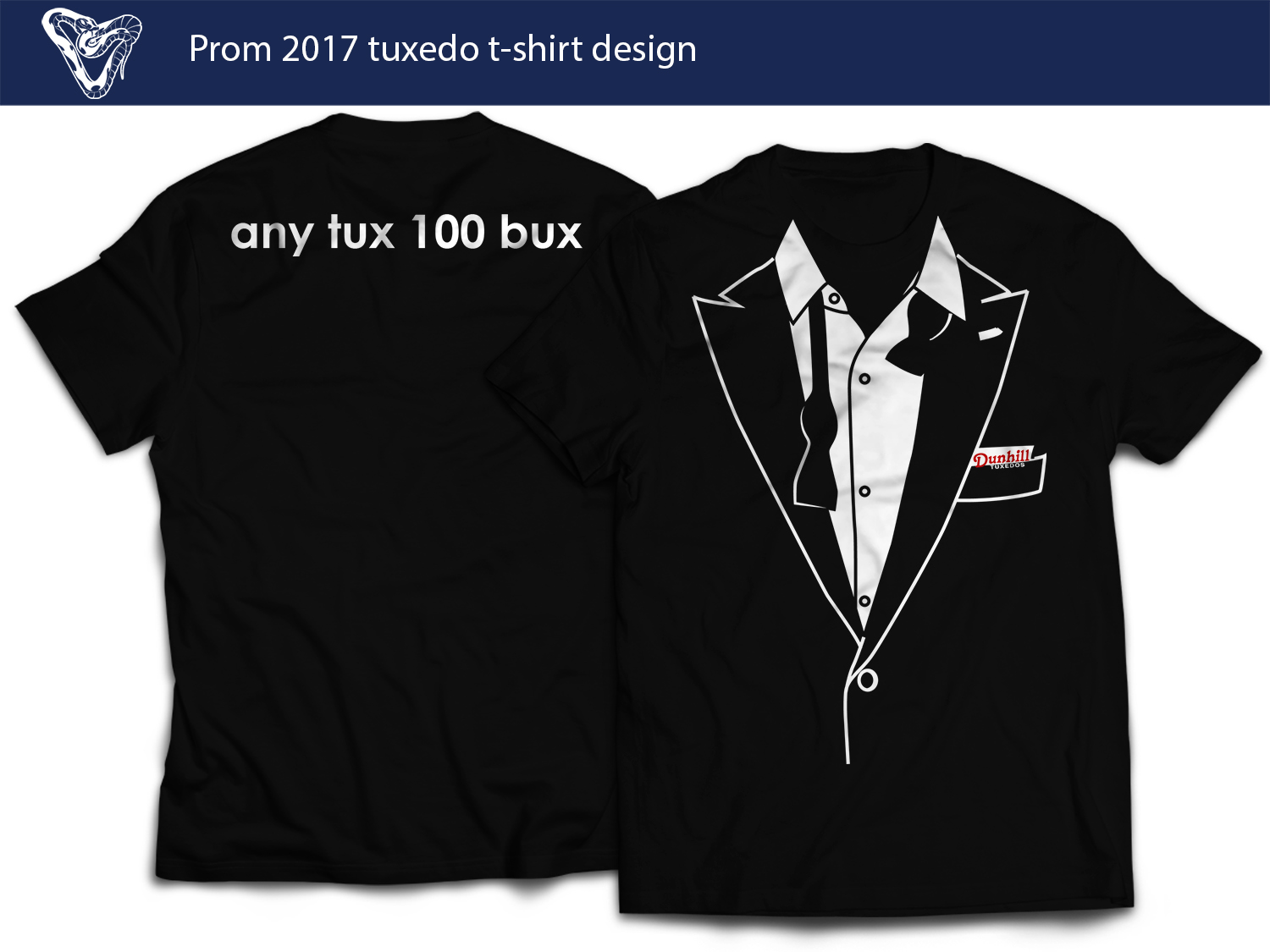 T-shirt Design by Shemet for Dunhill Formalwear, Inc.  | Design #11667674