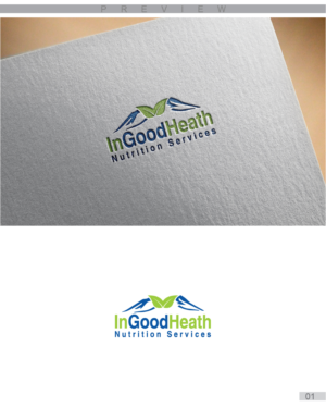 Logo-Design von 3Guys für In Good Health Nutrition Services | Design: #11627009