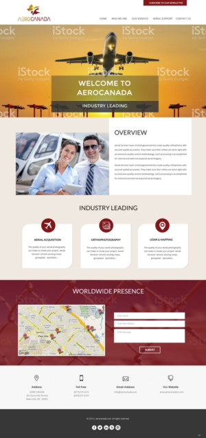 Web Design par pb pour AeroCanada | Design : #12444748