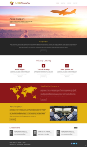 Web Design par pb pour AeroCanada | Design : #12444749