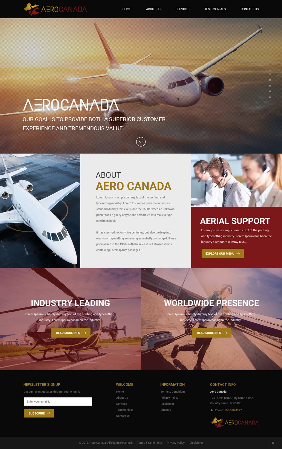 Web Design par pb pour AeroCanada | Design #12444766